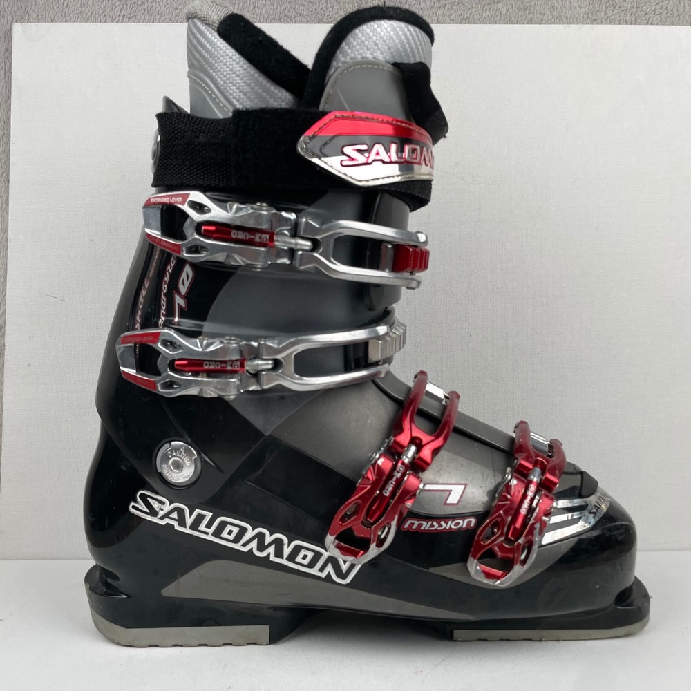 Salomon Mission 7 Ski Boots Energyzer 70 Black Red - Mens Size 27/27.5 (M 9/10)